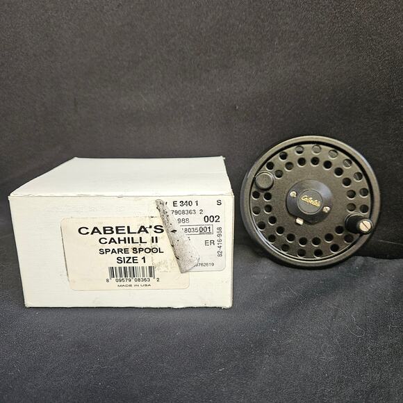 Cabela's Cahill 2 Spare Spool Fishing Reel Size 1 Fly Fishing Sporting Goods - Picture 2 of 5